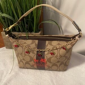 Coach Brown and Red Women's Bag